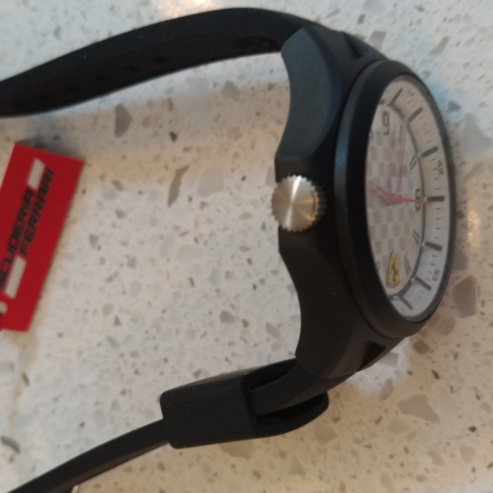 New Pit Crew 0830279 Ferrari Watch by Movado+Bonus Ferrari Style Sunglasses - Picture 6 of 9